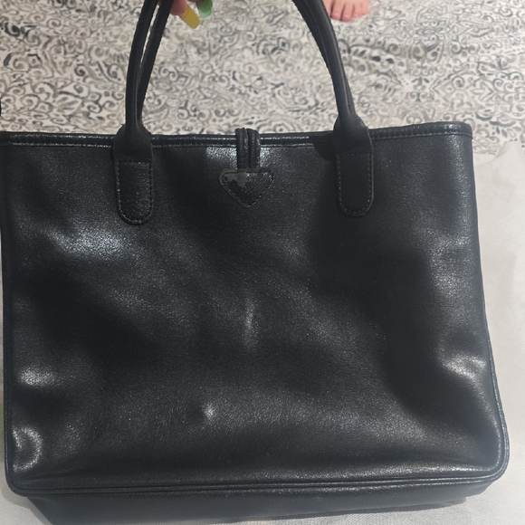 Longchamp Black Satchel with Structured Design - Picture 4 of 9